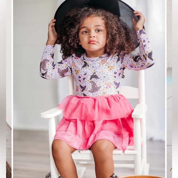 Dream big little co witch hat Halloween tutu tulle dress - Picture 9 of 10